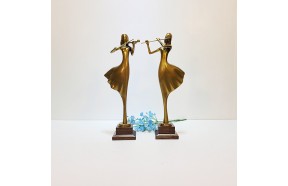 신)악기(중)/황동 청동 공예품 신주 주물 금속 조각품 조형물 인테리어소품 바이올린 플룻 연주