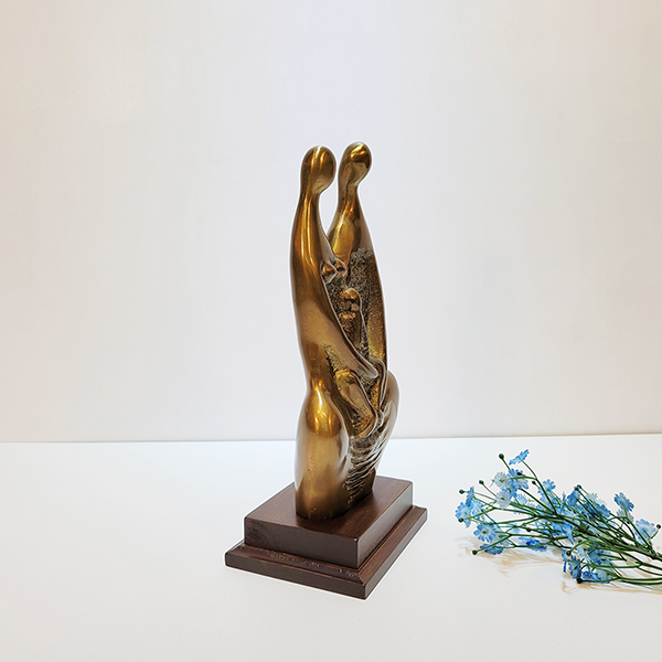 가족 (2호)/청동 황동 공예품 조각상 조각품 조형물 인테리어소품 장식품 집들이선물