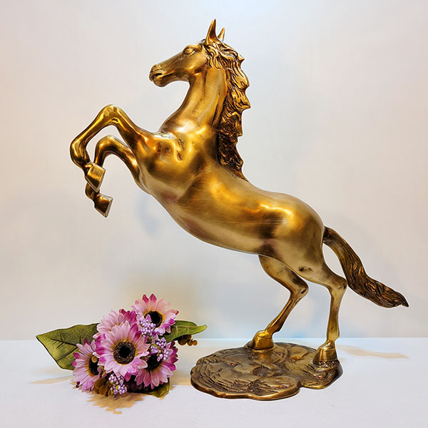 바탕말(특대)/황동 청동 공예품 조각상 조각품 조형물 인테리어소품 조형물 사무실 개업선물 장식용품