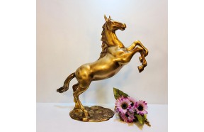 바탕말(특대)/황동 청동 공예품 조각상 조각품 조형물 인테리어소품 조형물 사무실 개업선물 장식용품