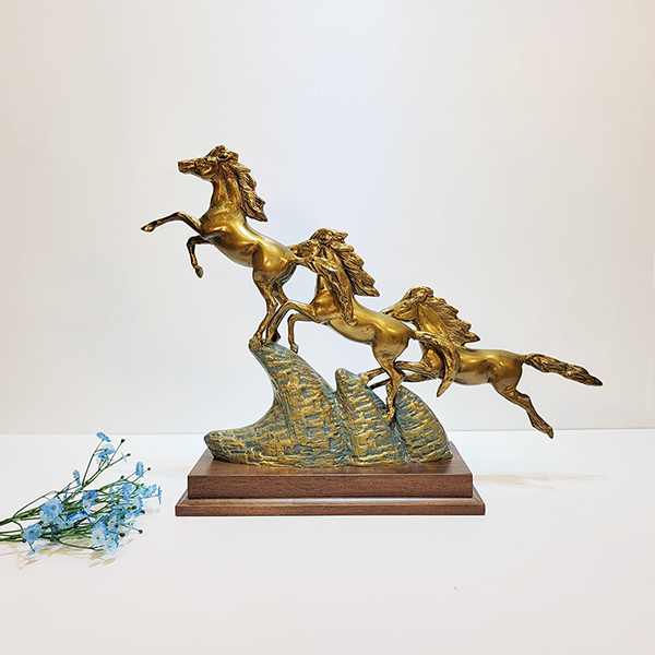 3마도/황동 청동 공예품 신주 주물 금속 상패 조각상 조각품 조형물 생활소품 인테리어소품 말 장식용품