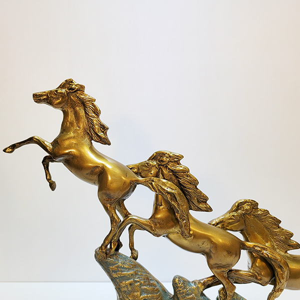 3마도/황동 청동 공예품 신주 주물 금속 상패 조각상 조각품 조형물 생활소품 인테리어소품 말 장식용품