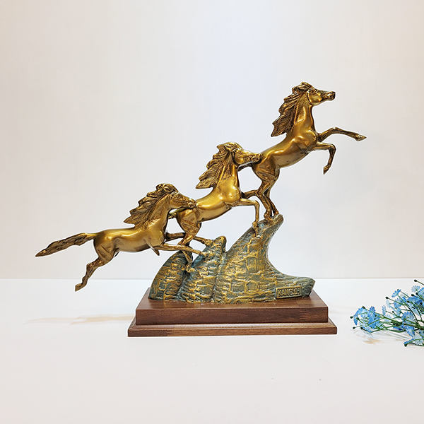 3마도/황동 청동 공예품 신주 주물 금속 상패 조각상 조각품 조형물 생활소품 인테리어소품 말 장식용품