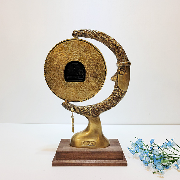 해,달,별 탁상시계/황동 청동 공예품 신주 주물 금속 상패 장식품 생활소품 인테리어소품