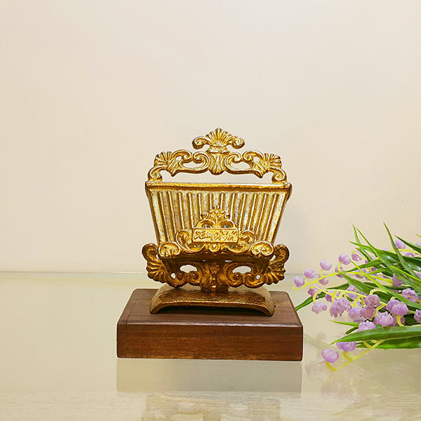 로즈 명함꽂이/황동 청동 공예품 신주 주물 금속 생활소품 인테리어소품 업소 사무실 개업선물