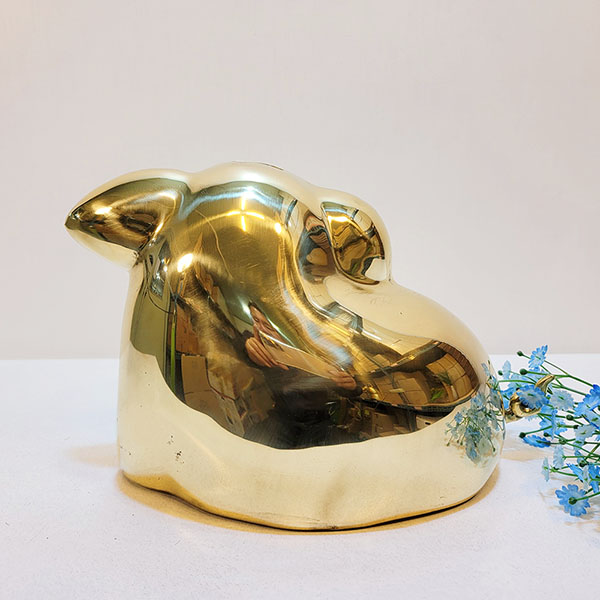 웃는 복돼지 대 유광 황금돼지 청동 황동 주물 풍수 재물복 성공기원 개업선물 돼지장식품