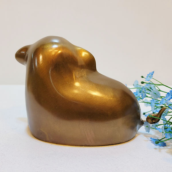웃는 복돼지 소 브론즈 황동 청동 황금돼지 개업축하선물 풍수 돈 행운 돼지장식품