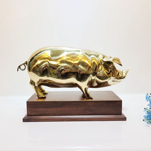 돼지(대)상패/황동 청동 공예품 조각상 조각품 골프상패 인테리어소품 기념패 우승패 추대패