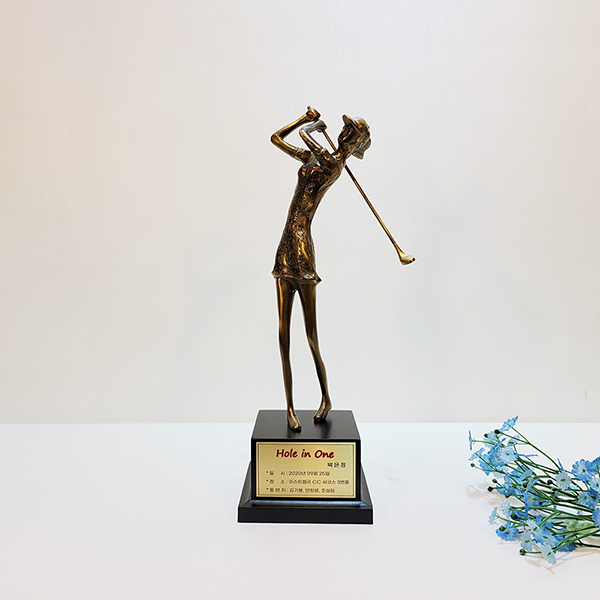 골프(소)상패/황동 청동 공예품 신주 주물 금속 조각상 조각품 인테리어소품 홀인원 이글패 싱글패 골프패