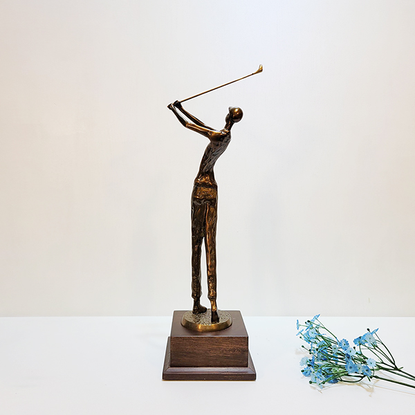 골프(중)상패/황동 청동 공예품 신주 주물 조각상 조각품 인테리어소품 홀인원 이글패 싱글패 골프패 트로피 주문제작