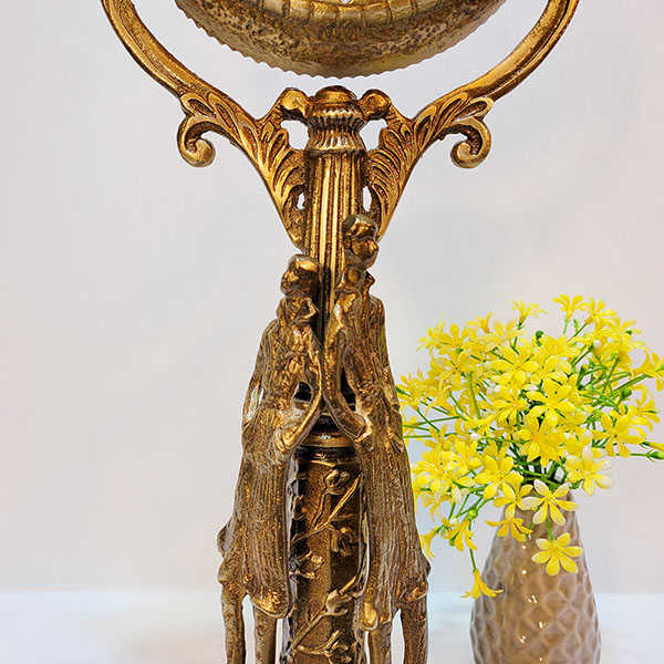 연인 탁상시계/황동 청동 공예품 신주 주물 금속공예 상패 생활소품 인테리어소품 탁상시계