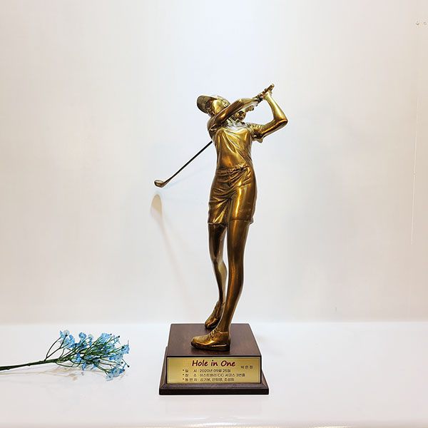 골프(대)상패/황동 청동 공예품 신주 주물 금속 조각상 조각품 인테리어소품 홀인원 이글패 싱글패 골프패