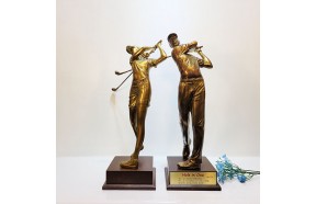 골프(대)상패/황동 청동 공예품 신주 주물 금속 조각상 조각품 인테리어소품 홀인원 이글패 싱글패 골프패