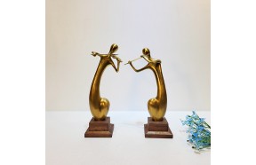 악기(소)/황동 청동 공예품 신주 주물 금속 조각품 인테리어소품 바이올린 플룻 연주