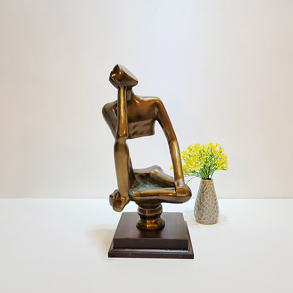 로댕(생각하는사람)조각상/황동 청동 공예품 신주 주물 금속 상패 조각상 조각품 조형물 생활소품 인테리어소품