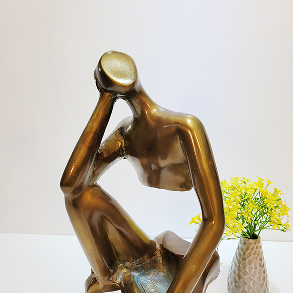 로댕(생각하는사람)조각상/황동 청동 공예품 신주 주물 금속 상패 조각상 조각품 조형물 생활소품 인테리어소품