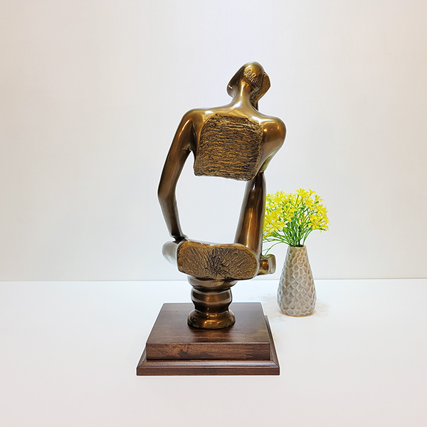 로댕(생각하는사람)조각상/황동 청동 공예품 신주 주물 금속 상패 조각상 조각품 조형물 생활소품 인테리어소품