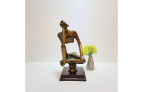 로댕(생각하는사람)조각상/황동 청동 공예품 신주 주물 금속 상패 조각상 조각품 조형물 생활소품 인테리어소품