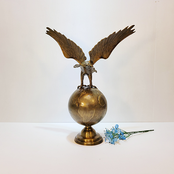 지구독수리(대)/황동 청동 공예품 신주 주물 금속 조각상 조각품 조형물 인테리어소품 독수리
