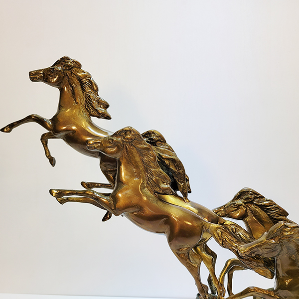 6마도 황동 청동 공예품 조각상 조각품 조형물 사무실 개업선물 인테리어 소품 말 장식용품