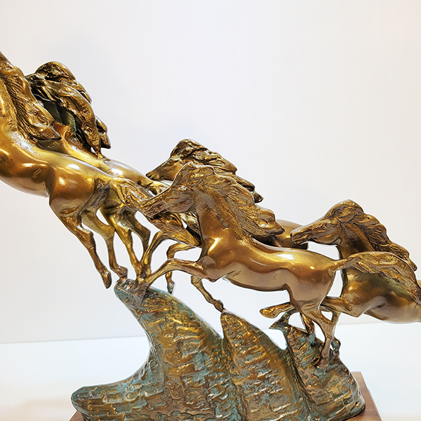 6마도 황동 청동 공예품 조각상 조각품 조형물 사무실 개업선물 인테리어 소품 말 장식용품