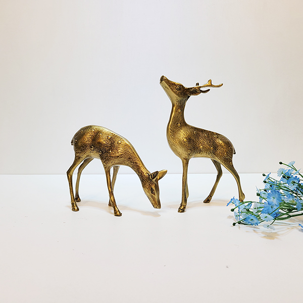 사슴(소)/황동 청동 공예품 신주 주물 금속 조각상 조각품 조형물 생활소품 인테리어소품 장식용품