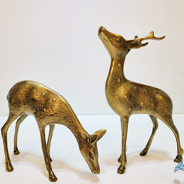 사슴(소)/황동 청동 공예품 신주 주물 금속 조각상 조각품 조형물 생활소품 인테리어소품 장식용품