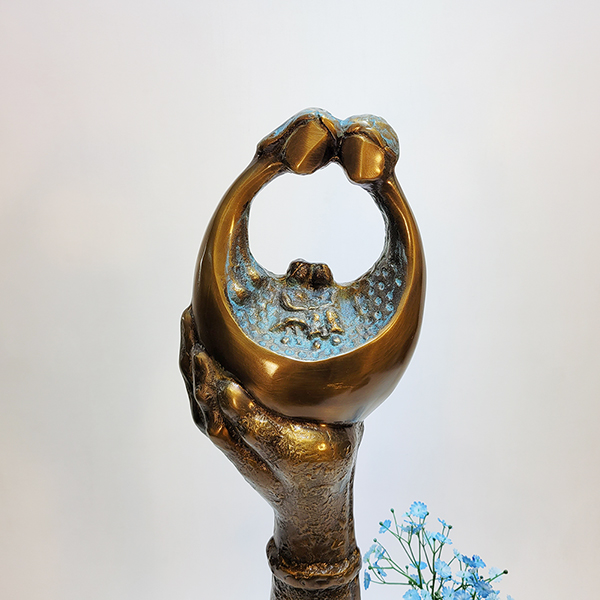 행복한가족조형물/황동 청동 공예품 조각상 조각품 조형물 집들이 개업 선물 인테리어소품