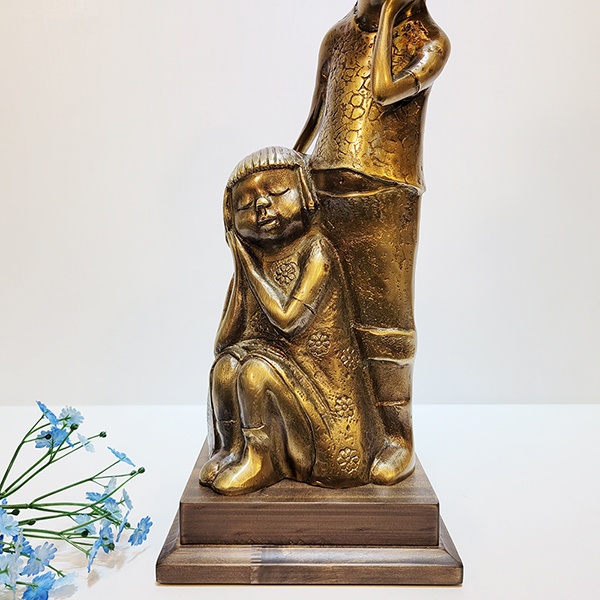 동심(대)/황동 청동 공예품 신주 주물 금속 상패 조각상 조각품 조형물 인테리어소품 장식용품