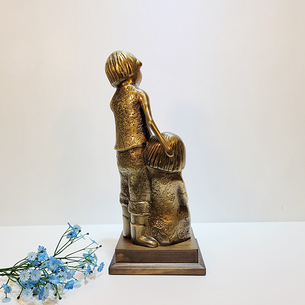 동심(대)/황동 청동 공예품 신주 주물 금속 상패 조각상 조각품 조형물 인테리어소품 장식용품