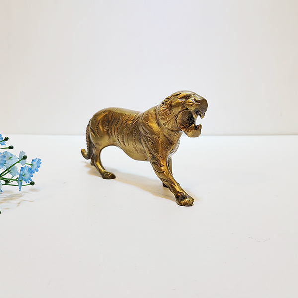 호랑이(소)/황동 청동 공예품 신주 주물 금속 조각상 조각품 조형물 개업선물 인테리어소품 장식용품