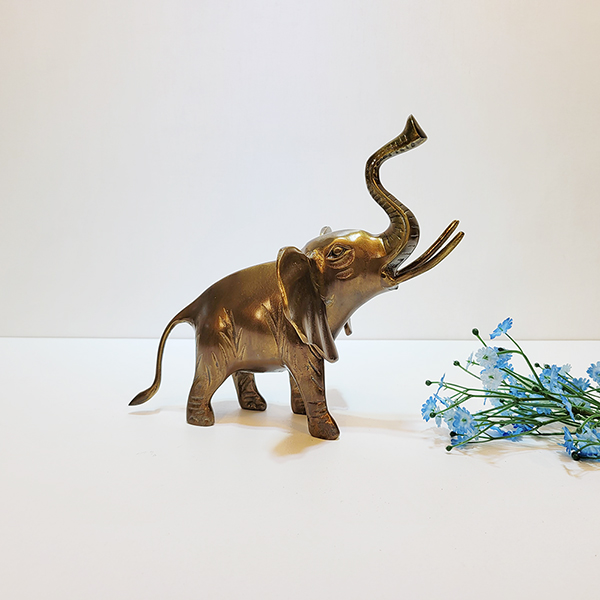 코끼리(소)/황동 청동 공예품 신주 주물 금속 조각상 조각품 조형물 생활소품 인테리어소품 장식용품 개업선물