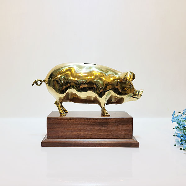 돼지(소)상패/황동 청동 공예품 패 조각상 조각품 조형물 기념패 감사패 우승패 추대패