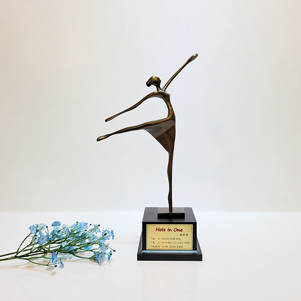 발레1호 상패/황동 청동 공예품 신주 주물 금속 상패 조각상 조각품 조형물 인테리어소품 기념패 감사패 대회