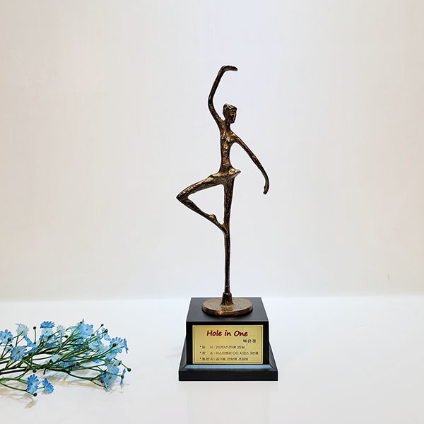 발레2호 상패/황동 청동 공예품 신주 주물 금속 상패 조각상 조각품 조형물 인테리어소품 기념패 감사패 대회