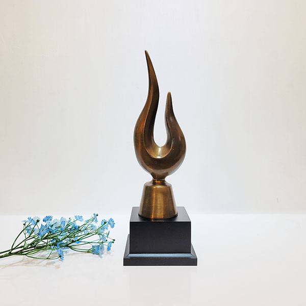 추상횃불상패/황동 청동 공예품 상패 조각상 조각품 조형물 공로패 골프패 기념패 감사패