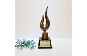 추상횃불상패/황동 청동 공예품 상패 조각상 조각품 조형물 공로패 골프패 기념패 감사패