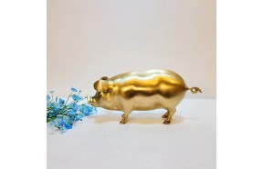 돼지(소)/황동 청동 공예품 신주 주물 금속 조각상 조각품 조형물 인테리어소품 장식품