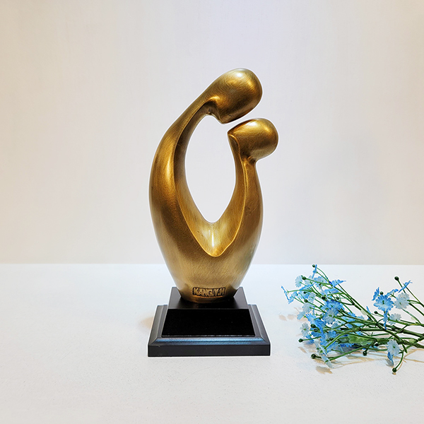 키스(중)조형물/황동 청동 공예품 조각상 조각품 조형물 인테리어소품 장식용품