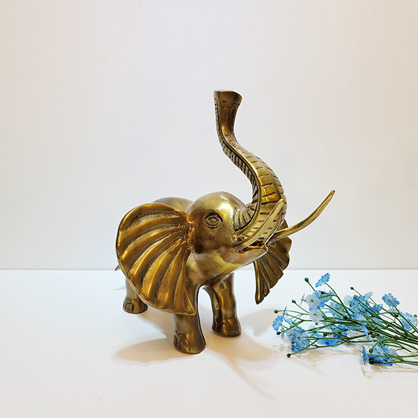 코끼리(중)/황동 청동 공예품 신주 주물 금속 조각상 조각품 조형물 생활소품 인테리어소품 장식용품