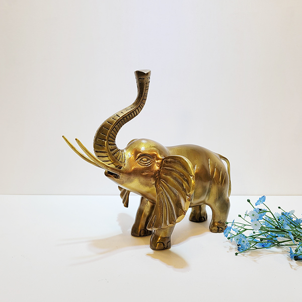 코끼리(중)/황동 청동 공예품 신주 주물 금속 조각상 조각품 조형물 생활소품 인테리어소품 장식용품
