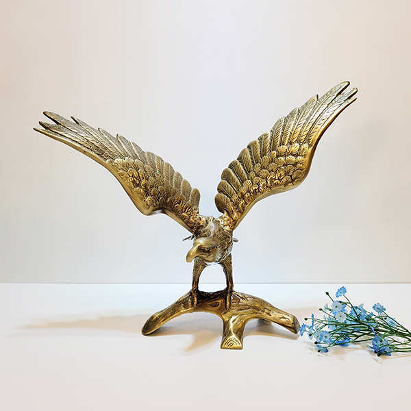 가지 독수리(대)/황동 청동 공예품 신주 주물 상패 조각상 조각품 조형물 인테리어소품 이글패 독수리
