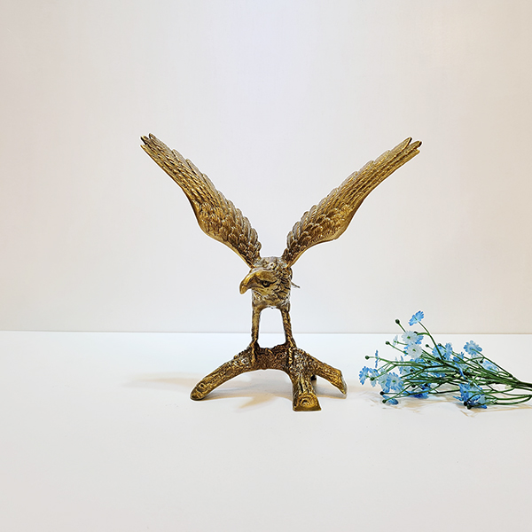 가지 독수리(소)/조각상 조형물 이글패 브론즈 황동 청동 공예품 신주 주물 금속 조각품 인테리어소품