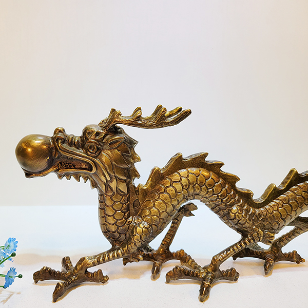 용조각품/황동 청동 공예품 신주 주물 금속 조각상 조형물 생활소품 인테리어소품 용 장식용품