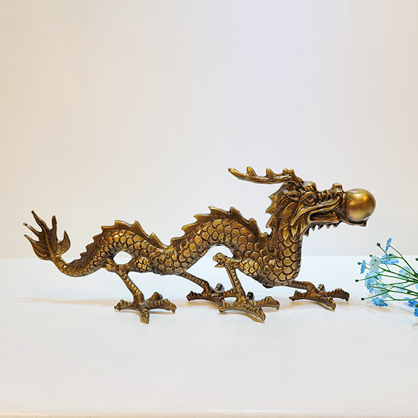 용조각품/황동 청동 공예품 신주 주물 금속 조각상 조형물 생활소품 인테리어소품 용 장식용품