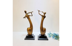 악기(중)/황동 청동 공예품 신주 주물 금속 조각상 조각품 조형물 인테리어소품 바이올린 플룻연주 악기