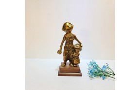 나들이 청동 황동 공예품 조각상 조각품 조형물 인테리어소품 장식품 집들이선물