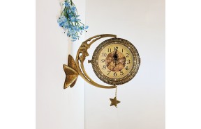 해,달,별 벽시계 황동 청동 공예품 신주 주물 금속 조각품 조형물 생활소품 인테리어소품