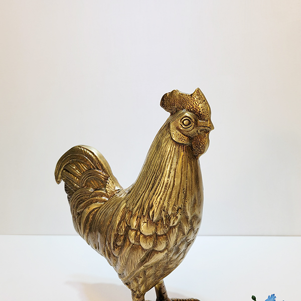 암닭 수닭 조각상/황동 청동 공예품 신주 주물 금속 조각품 조형물 생활소품 인테리어소품 장식소품