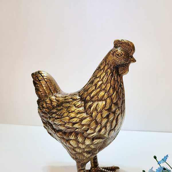 암닭 수닭 조각상/황동 청동 공예품 신주 주물 금속 조각품 조형물 생활소품 인테리어소품 장식소품